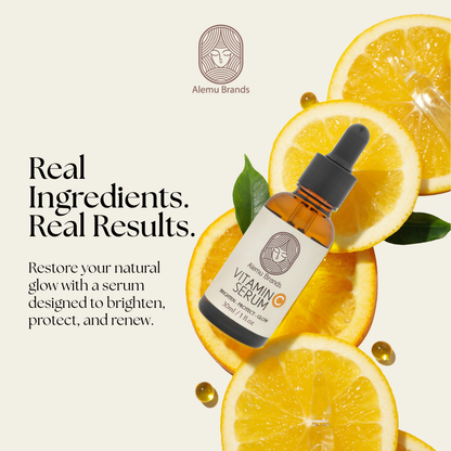 Glow Boost Vitamin C Serum With Hyaluronic Acid And Aloe Vera - Brightening, Hydrating Anti-Aging Face Serums For Dark Spots, Fine Lines, & Dull Skin  - 30 mL